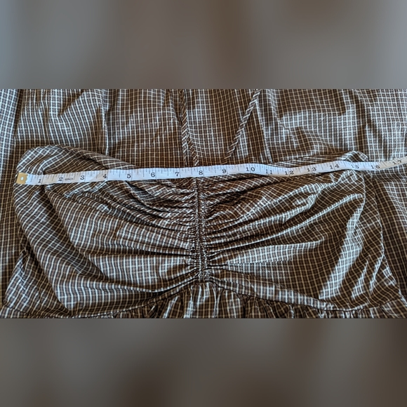 BCBG Max Azria dress strapless with halter strap and balloon hemline size M. - Picture 3 of 6